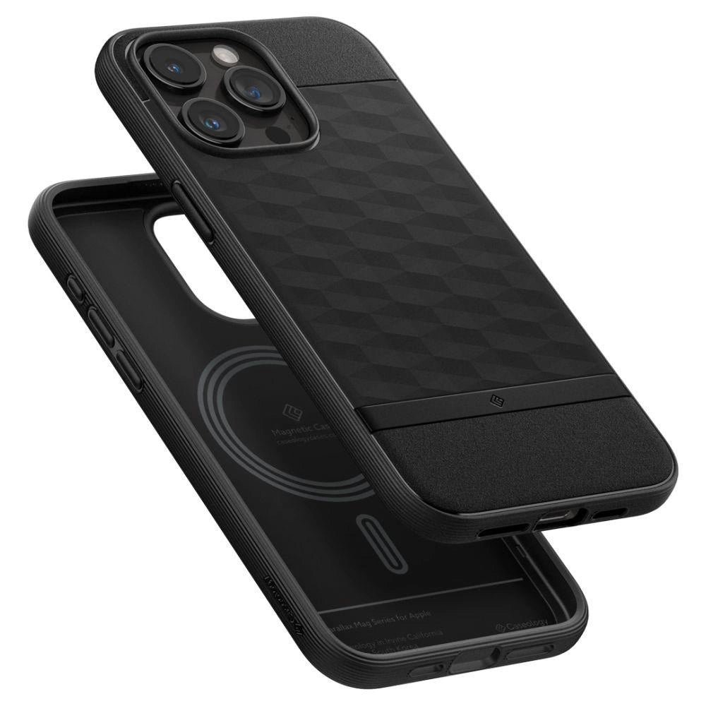Caseology Parallax Mag Case med MagSafe til iPhone 15 Pro - Matte Black