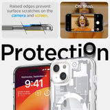 Spigen Ultra Hybrid Mag Case med MagSafe til iPhone 15 - hvid (Zero One mønster)