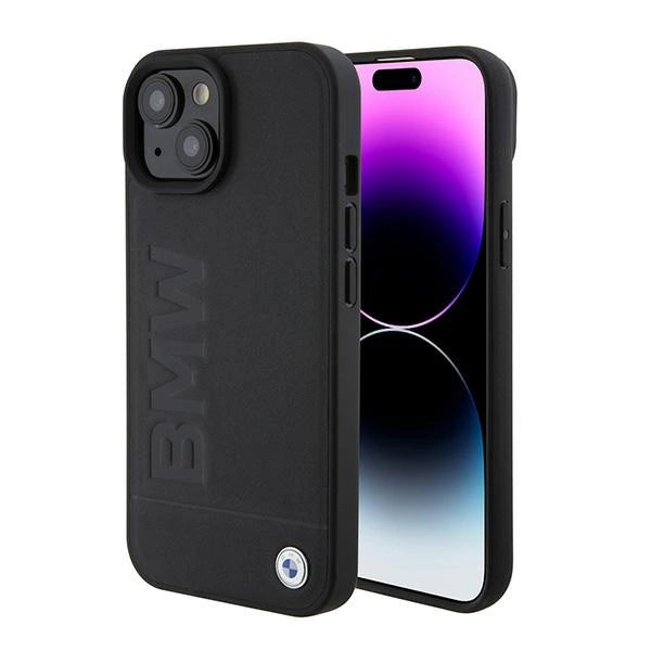 BMW BMHMP15SSLLBK iPhone 15 6.1" sort/sort Magsafe hardcase Signatur Logo Aftryk