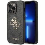 Guess GUHCP15L4GMGGR iPhone 15 Pro 6,1" grå/grå hardcase 4G Big Metal Logo