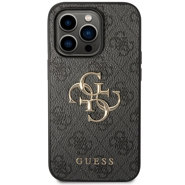 Guess GUHCP15L4GMGGR iPhone 15 Pro 6,1" grå/grå hardcase 4G Big Metal Logo