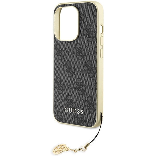 Guess GUHCP15LGF4GGR iPhone 15 Pro 6.1" grå/grå hardcase 4G Charms Collection