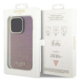 Guess GUHCP15LHDECMP iPhone 15 Pro 6.1" pink/pink hardcase IML facetteret spejl Disco Iridescent