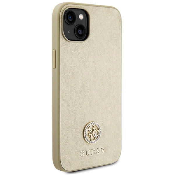 Guess GUHCP15MPS4DGPD iPhone 15 Plus 6.7" guld/guld hardcase Strass Metal Logo