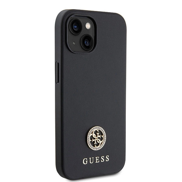 Guess GUHCP15MPS4DGPK iPhone 15 Plus 6.7" sort/sort hardcase Strass Metal Logo