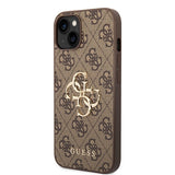 Guess GUHCP15S4GMGBR iPhone 15 6.1" brun/brun hardcase 4G Big Metal Logo