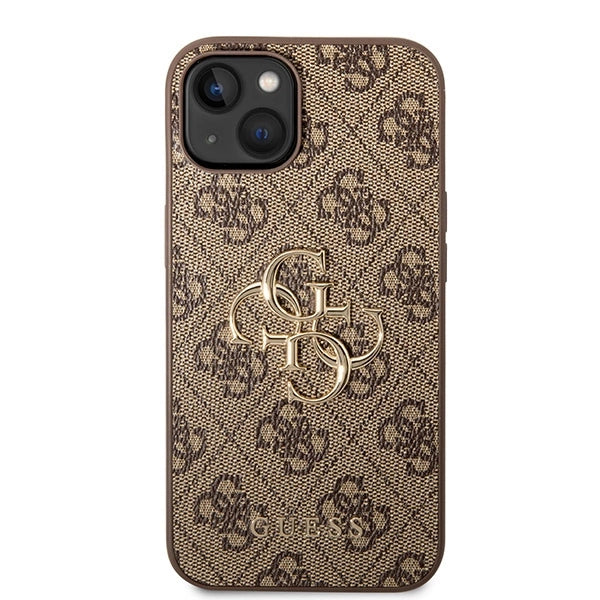 Guess GUHCP15S4GMGBR iPhone 15 6.1" brun/brun hardcase 4G Big Metal Logo