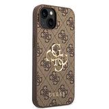 Guess GUHCP15S4GMGBR iPhone 15 6.1" brun/brun hardcase 4G Big Metal Logo