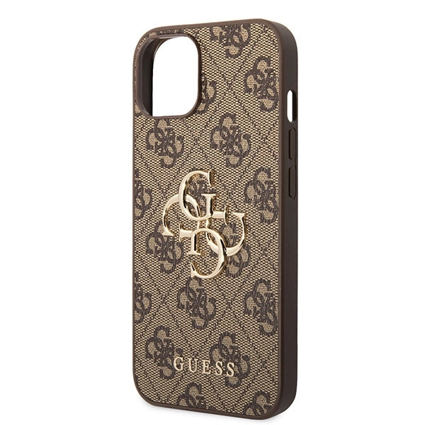 Guess GUHCP15S4GMGBR iPhone 15 6.1" brun/brun hardcase 4G Big Metal Logo