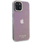 Guess GUHCP15SHDECMP iPhone 15 6.1" pink/pink hardcase IML facetteret spejl Disco Iridescent