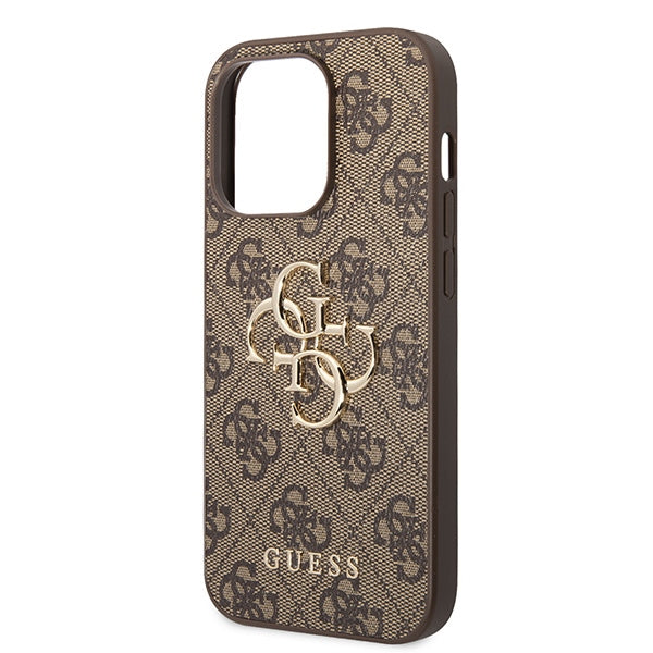 Guess GUHCP15X4GMGBR iPhone 15 Pro Max 6.7" brun/brun hardcase 4G Big Metal Logo