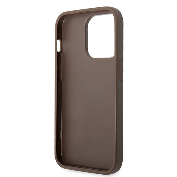 Guess GUHCP15X4GMGBR iPhone 15 Pro Max 6.7" brun/brun hardcase 4G Big Metal Logo