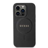 Guess GUHMP15LPSAHMCK iPhone 15 Pro 6.1" sort/sort hardcase Saffiano MagSafe