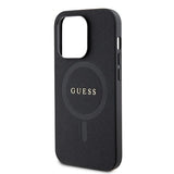 Guess GUHMP15LPSAHMCK iPhone 15 Pro 6.1" sort/sort hardcase Saffiano MagSafe