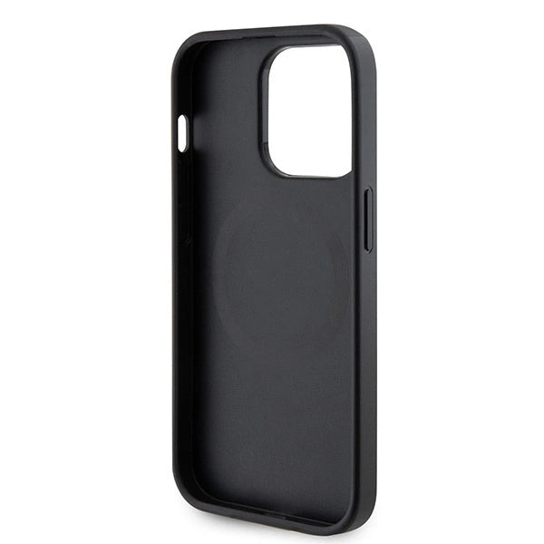 Guess GUHMP15LPSAHMCK iPhone 15 Pro 6.1" sort/sort hardcase Saffiano MagSafe