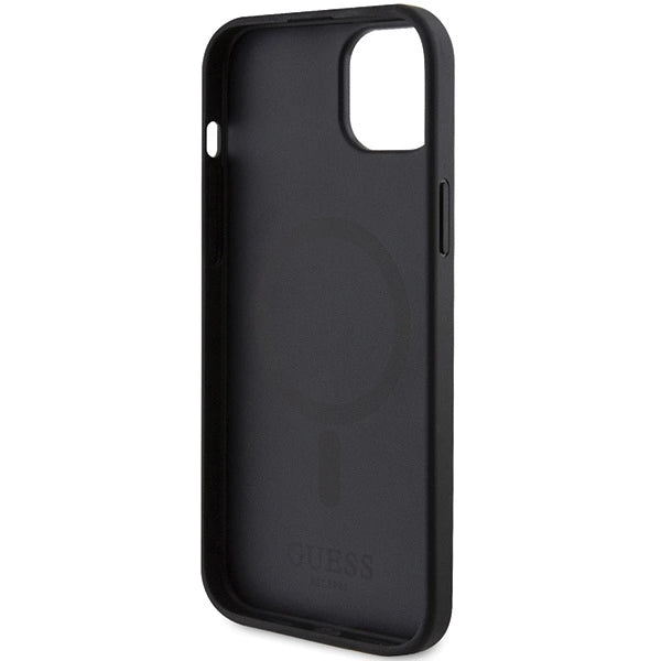 Guess GUHMP15MPSAHMCK iPhone 15 Plus 6.7" sort/sort Saffiano MagSafe