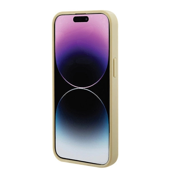 Guess GUHMP15SPSAHMCB iPhone 15 6.1" guld/guld hardcase Saffiano MagSafe