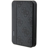 Guess Powerbank 15W GUPB5LP4GEGK 5000mAh sort/sort 4G Læder Metal Logo