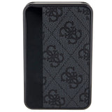 Guess Powerbank 18W GUPB10DP4GEGK 10000mAh sort/sort 4G Læder Metal Logo