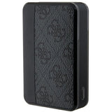 Guess Powerbank 18W GUPB10DP4GEGK 10000mAh sort/sort 4G Læder Metal Logo