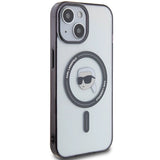 Karl Lagerfeld KLHMP15MHKHNOTK iPhone 15 Plus 6.7" transparent hardcase IML Karl`s Head MagSafe