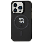 Karl Lagerfeld KLHMP15XHFCKNOK iPhone 15 Pro Max 6.7" black/black hardcase IML Ikonik MagSafe
