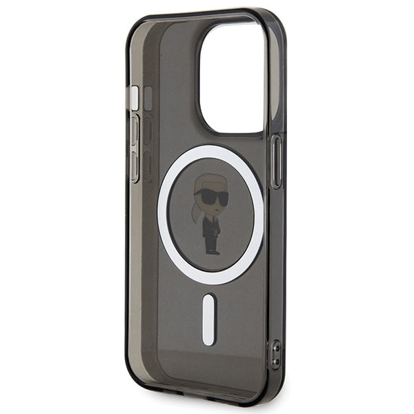 Karl Lagerfeld KLHMP15XHFCKNOK iPhone 15 Pro Max 6.7" black/black hardcase IML Ikonik MagSafe