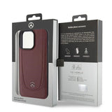 Mercedes MEHCP15LARMRE iPhone 15 Pro 6.1" rød/rød hardcase læder Urban Bengale
