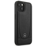 Mercedes MEHCP15MARMBK iPhone 15 Plus 6.7" sort/sort hårdkasse læder Urban
