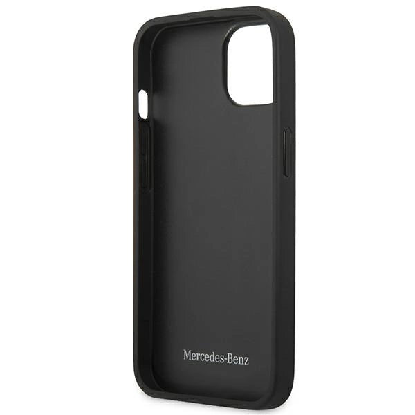 Mercedes MEHCP15MARMBK iPhone 15 Plus 6.7" sort/sort hårdkasse læder Urban