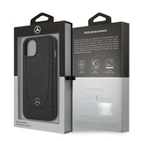 Mercedes MEHCP15MARMBK iPhone 15 Plus 6.7" sort/sort hårdkasse læder Urban