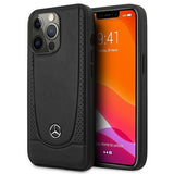 Mercedes MEHCP15XARMBK iPhone 15 Pro Max 6.7" sort/sort hårdkasse Læder Urban