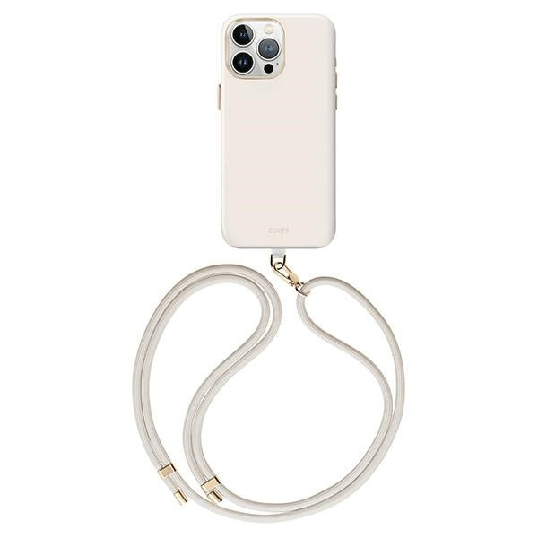 Uniq Coehl Creme Magnetisk opladningsfoder til iPhone 15 Pro - lysgrå