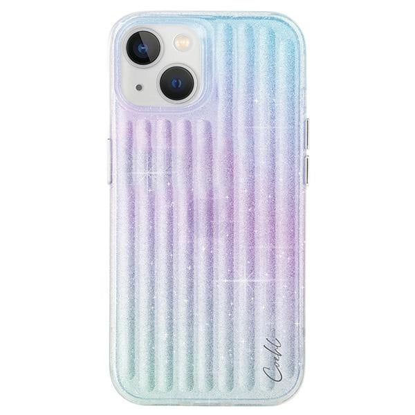 Uniq Coehl Linear case til iPhone 15 - pink og blå