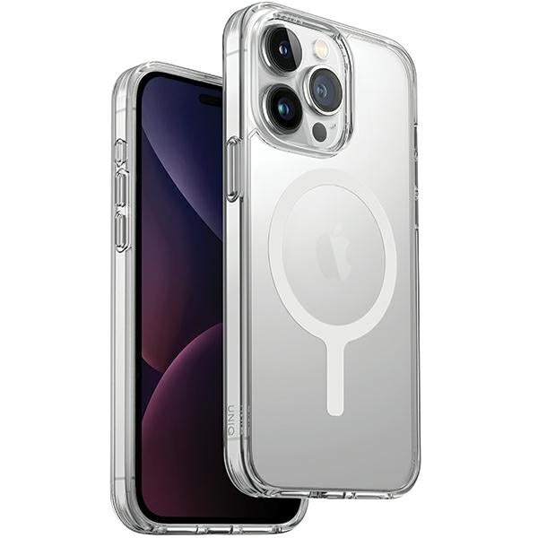 Uniq LifePro Xtreme Magclick Opladningsfoder til iPhone 15 Pro - gennemsigtigt