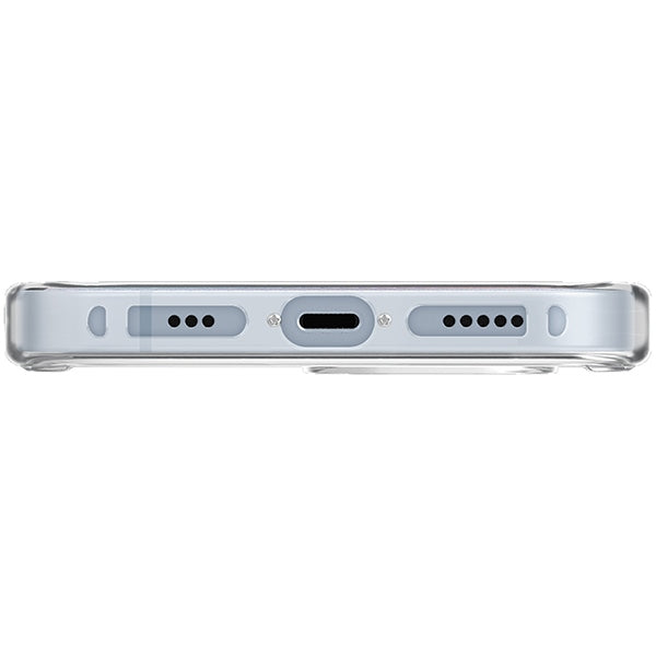Uniq LifePro Xtreme Magclick Opladningsfoder til iPhone 15 Pro - gennemsigtigt