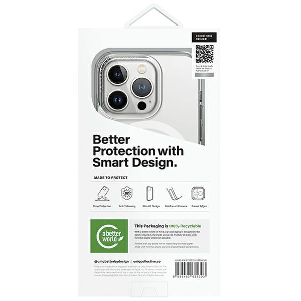 Uniq LifePro Xtreme Magclick Opladningsfoder til iPhone 15 Pro - gennemsigtigt