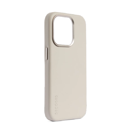 Decoded Leather Case læder med MagSafe til iPhone 15 Pro - beige