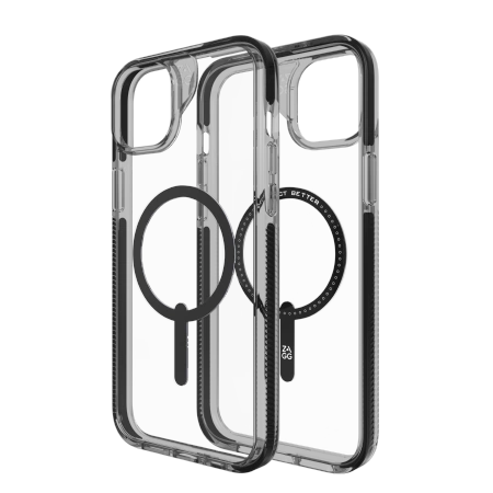ZAGG Santa Cruz Snap-foder med MagSafe til iPhone 15 Plus / 14 Plus - sort