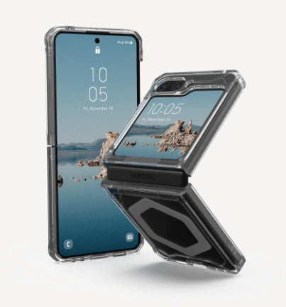 UAG Plyo Pro-kasse med magnetisk modul til Samsung Galaxy Flip 5 - gennemsigtig-grå
