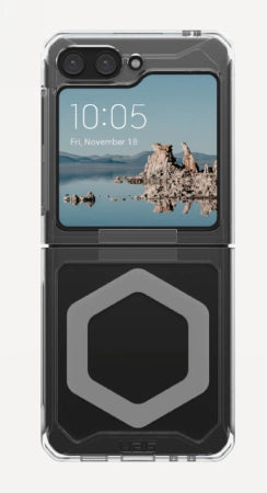 UAG Plyo Pro-kasse med magnetisk modul til Samsung Galaxy Flip 5 - gennemsigtig-grå