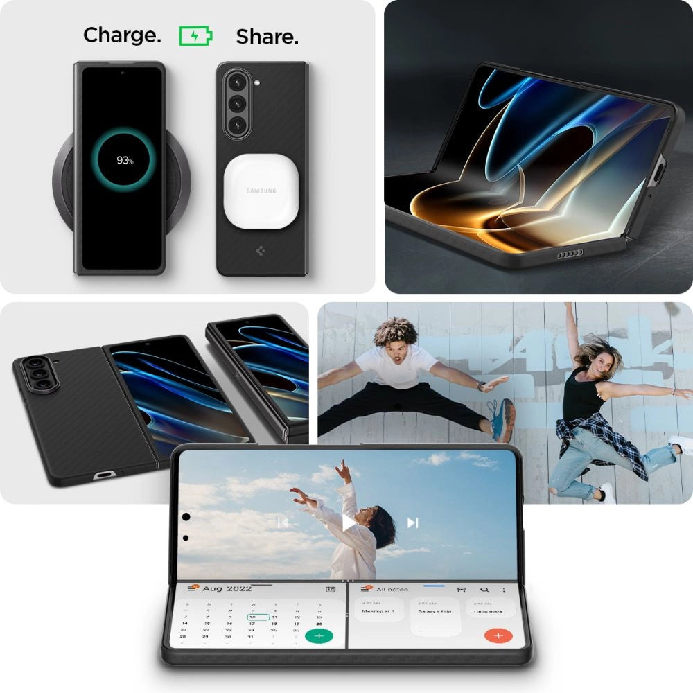 Spigen Airskin Pro Case til Samsung Galaxy Z Fold 5 - sort