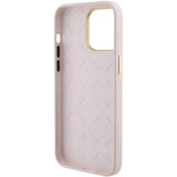 Guess Silicone Logo Strass 4G Case til iPhone 15 Pro Max - Pink