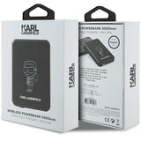 Karl Lagerfeld NFT Outline Ikonik MagSafe 5000mAh induction power bank - black