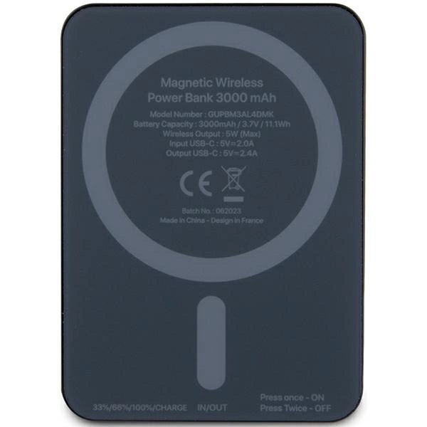 Powerbank Mercedes Stars Pattern MagSafe 5W 3000mAh - sort
