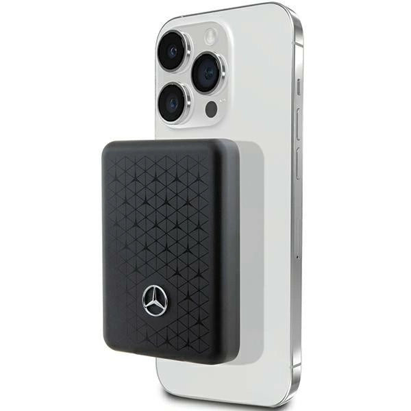 Powerbank Mercedes Stars Pattern MagSafe 15W 5000mAh - sort