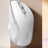 Ugreen MU101 ergonomisk trådløs mus Bluetooth / 2,4 GHz - hvid