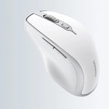 Ugreen MU101 ergonomisk trådløs mus Bluetooth / 2,4 GHz - hvid