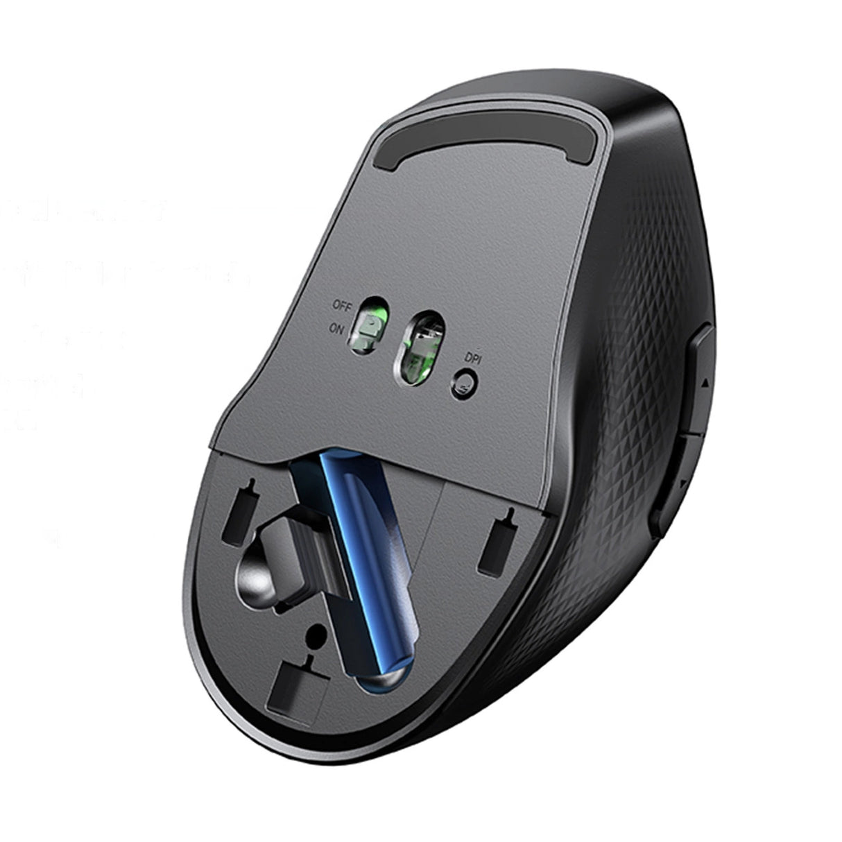 Ugreen MU101 ergonomisk trådløs mus Bluetooth 2,4 GHz - blå