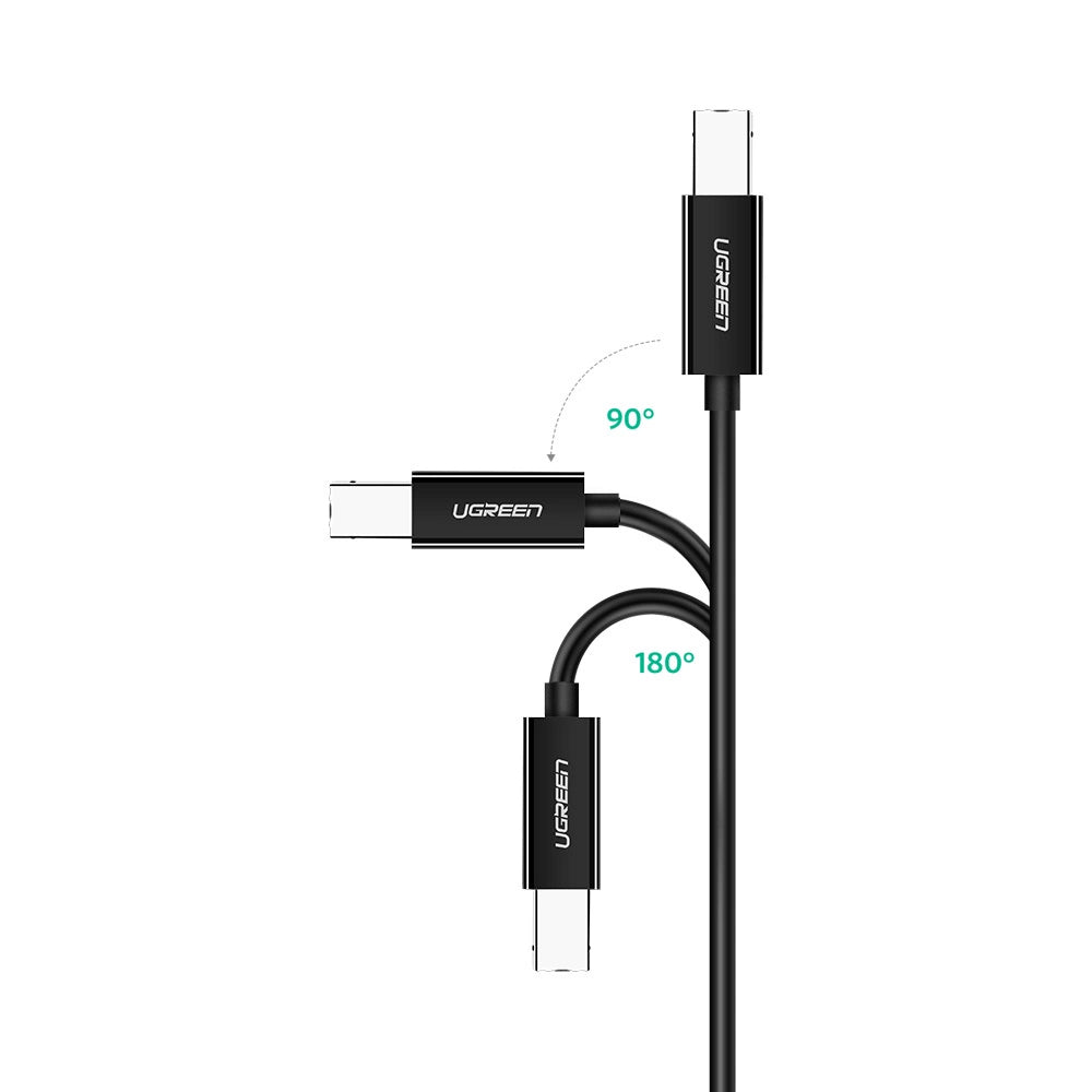 Ugreen US241 USB-C 2.0 - USB-B kabel 1 m - sort